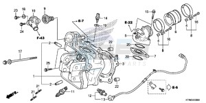 SH300D SH300i UK - (E) drawing CYLINDER HEAD