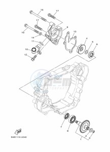 YZ85LW YZ85 (B0GG) drawing WATER PUMP