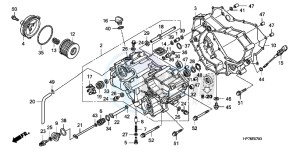 CB650FAG CB650F 6ED drawing FRONT CRANKCASE COVER