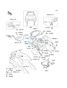 ZX 600 E [NINJA ZX-6] (E7-E9) [NINJA ZX-6] drawing COWLING