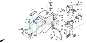 CBR900RR FIRE BLADE drawing REAR FENDER