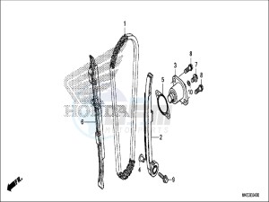 CRF450RXH Europe Direct - (ED) drawing CAM CHAIN/TENSIONER