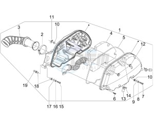 GTV 300 4T 4V ie drawing Air filter