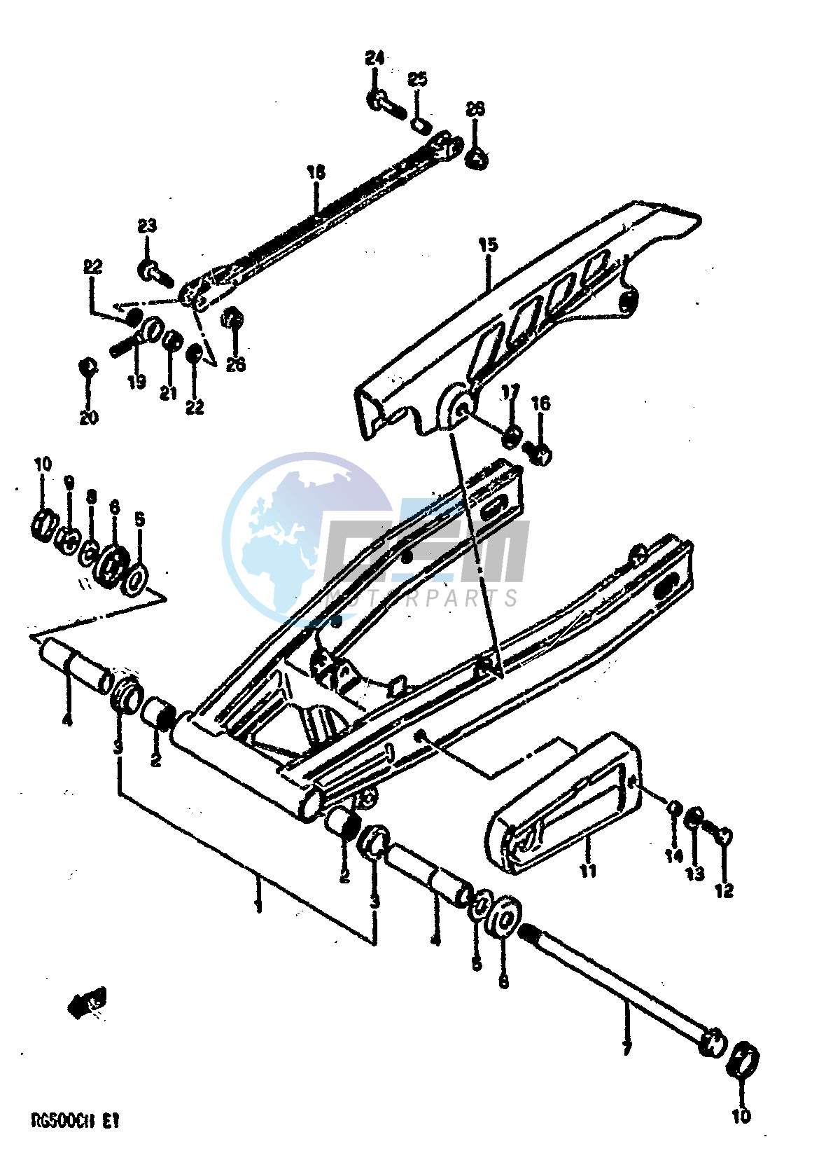 REAR SWINGING ARM