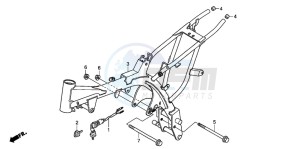 CRF70F drawing FRAME BODY