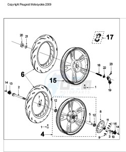 TWEET 50 V drawing WHEELS