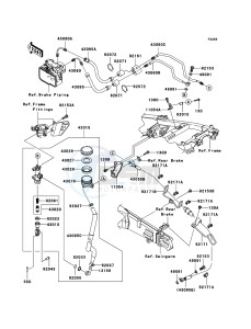 ZZR1400 ABS ZX1400B6F FR GB XX (EU ME A(FRICA) drawing Rear Master Cylinder