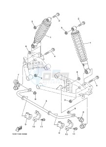 YFM450FWAD YFM450PHE GRIZZLY 450 EPS (2LC6 2LC7) drawing REAR SUSPENSION