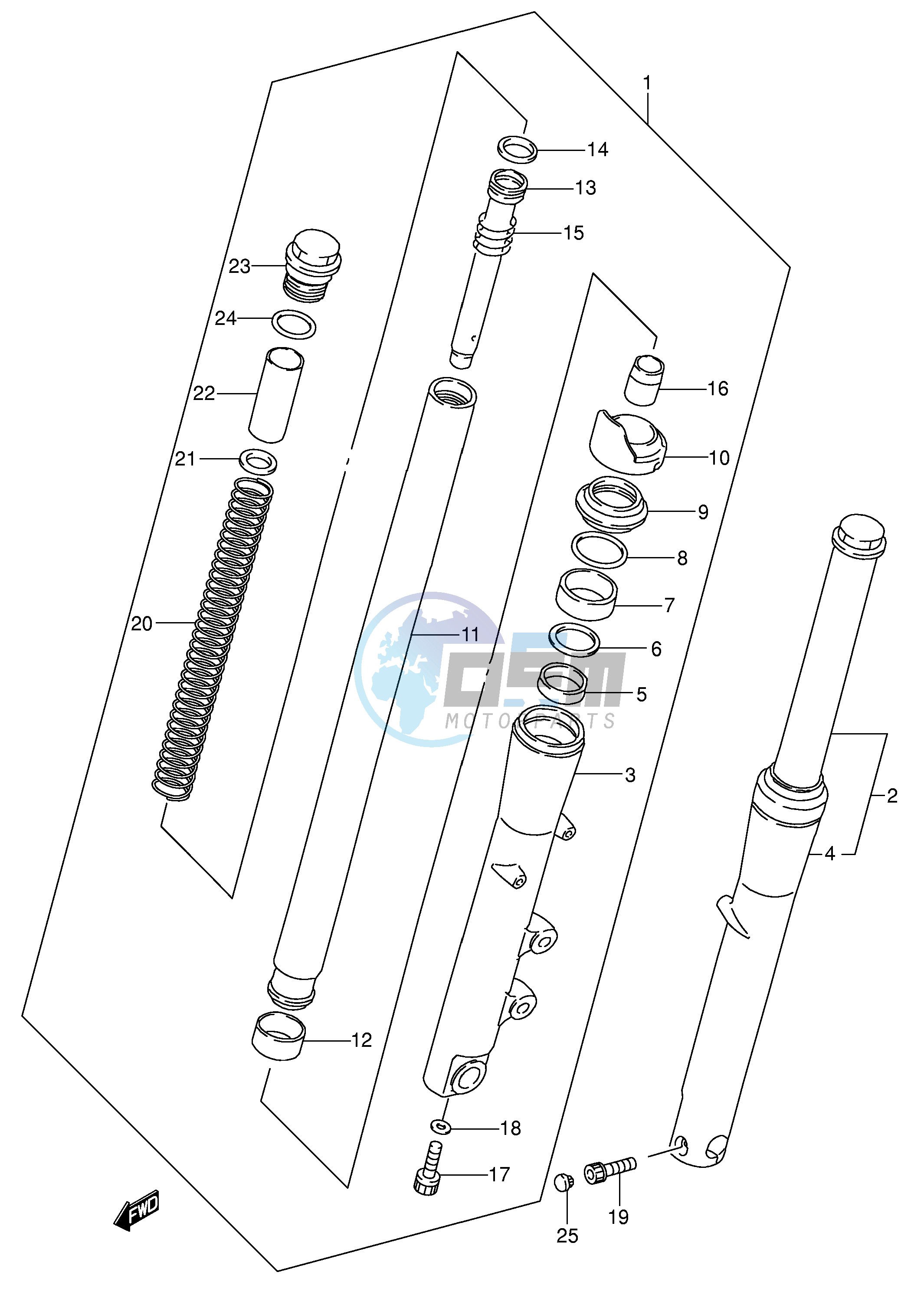 FRONT DAMPER (MODEL K5)