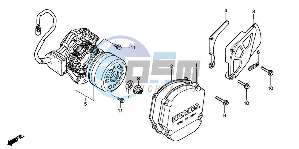 LEFT CRANKCASE COVER/ GENERATOR