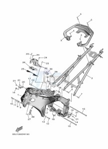 TRACER 9 GT MTT890D (BAPV) drawing FRAME