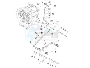 California 1400 Touring ABS 1380 drawing Gear lever