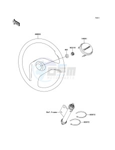 MULE_600 KAF400B9F EU drawing Steering Wheel