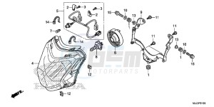 NC750XAE NC750XA Europe Direct - (ED) drawing HEADLIGHT