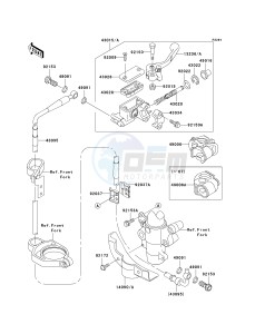 KX 85 A [KX85 MONSTER ENERGY] (A6F - A9FA) A8F drawing FRONT MASTER CYLINDER