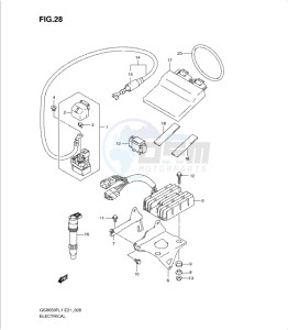 GSXF650 drawing ELECTRICAL (GSX650FUL1 E21)