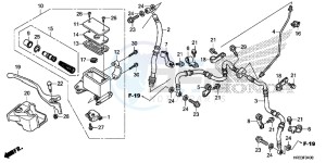 TRX420TM1E TRX420 Europe Direct - (ED) drawing FRONT BRAKE MASTER CYLINDER