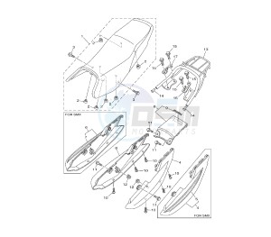 YBR 125 drawing SEAT 51D2