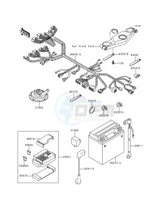 ZX 600 E [NINJA ZX-6] (E4-E6) [NINJA ZX-6] drawing CHASSIS ELECTRICAL EQUIPMENT