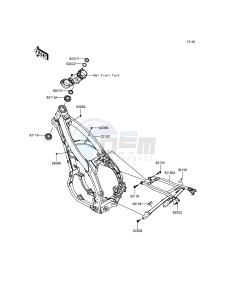 KX450F KX450HGF EU drawing Frame