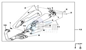 WOLF 300 (L8) EU EURO4 drawing MUFFLER