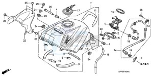 CBR125RWA Europe Direct - (ED / BLA) drawing FUEL TANK (CBR125RW7/RW9/RWA)