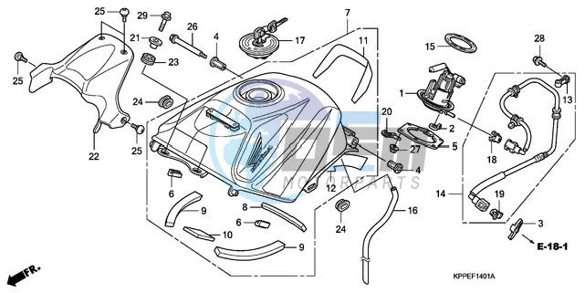 FUEL TANK (CBR125RW7/RW9/RWA)