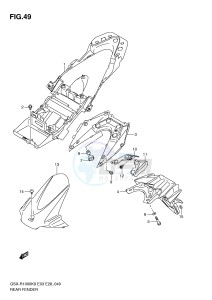 GSX-R1000 (E3-E28) drawing REAR FENDER