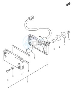 LT-F250 (E24) drawing TAIL LAMP