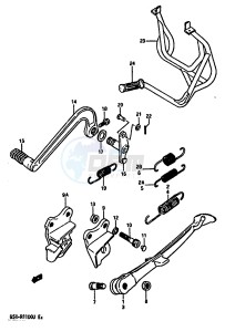 GSX-R1100 (G-H-J) drawing STAND