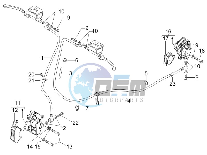 Brakes pipes - Calipers