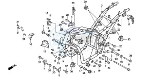 VF750CD drawing FRAME BODY