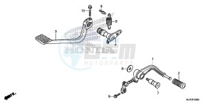 GL1800CF F6C ED drawing PEDAL