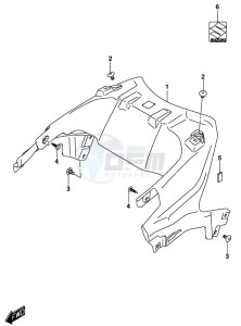 DL250 drawing FUEL TANK COVER