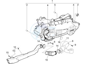 Zip 100 4T 2006-2010 drawing Crankcase cover - Crankcase cooling