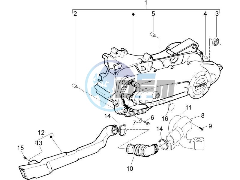 Crankcase cover - Crankcase cooling