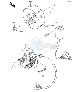 KX 500 B [KX500] (B1) [KX500] drawing IGNITION