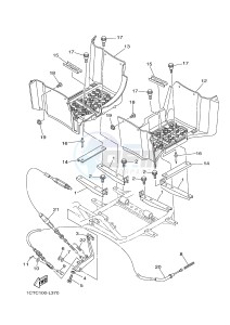 YFM450FWA YFM45GDXG GRIZZLY 450 IRS (1CUT) drawing STAND & FOOTREST