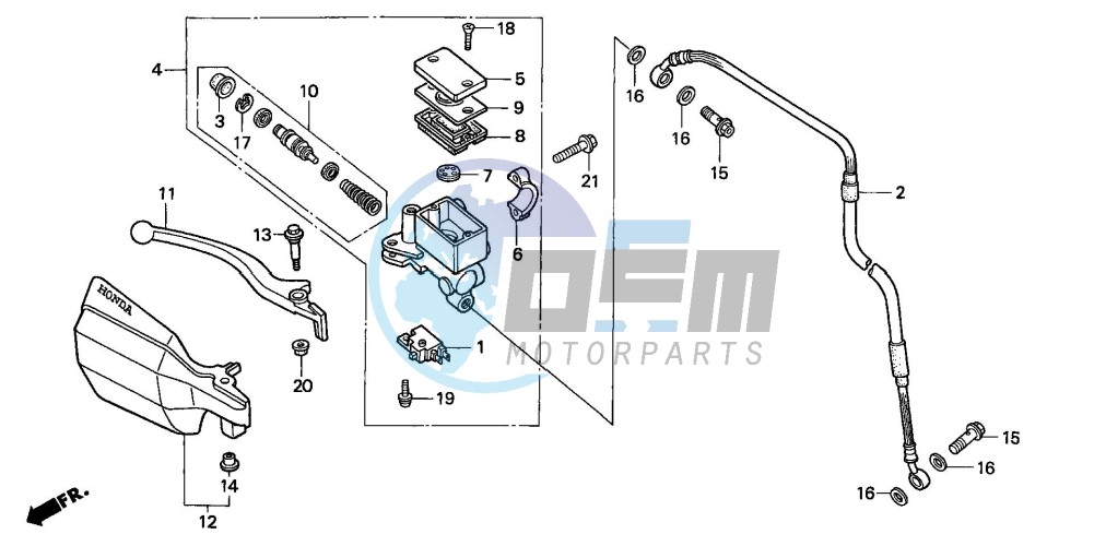 FR. BRAKE MASTER CYLINDER