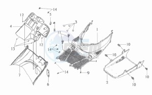 DD50 drawing COWLING / FOOTREST