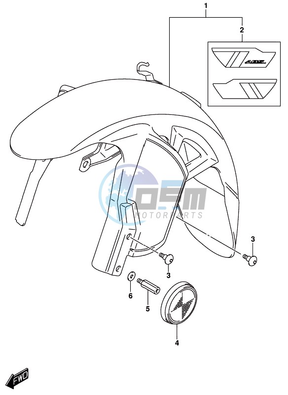 FRONT FENDER (DL1000XAL8 E21)