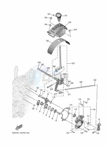 YXF850E YX85FPAN (BARK) drawing SHIFT SHAFT