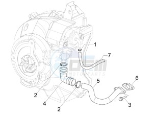 Beverly 125 Sport e3 drawing Secondairy air box