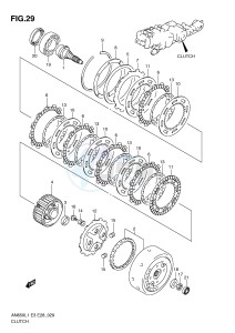 AN650 (E3-E28) Burgman drawing CLUTCH