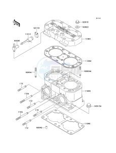 JH 750 E [SS] (E1-E2) [SS] drawing CYLINDER HEAD_CYLINDER