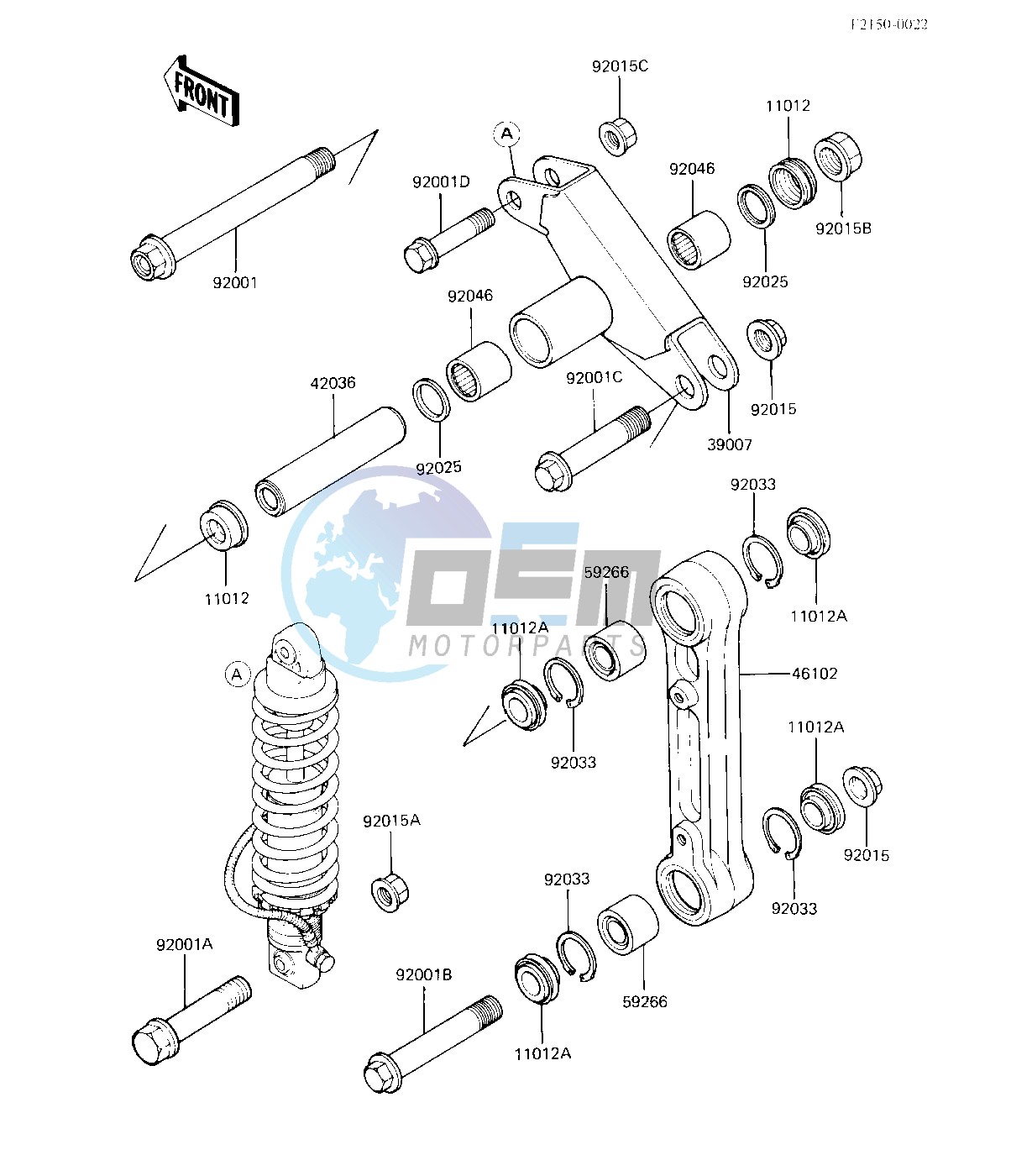 REAR SUSPENSION -- KX125-B2- -