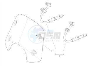 GTS 125 4T E4 ABS (EMEA) drawing Windshield - Glass