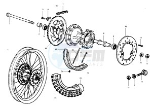 RCR 50 drawing Rear Wheel