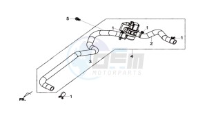 GTS 125I drawing AIRFILTER UNIT