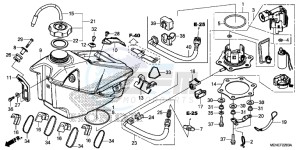 CRF450RD CRF450R Europe Direct - (ED) drawing FUEL TANK